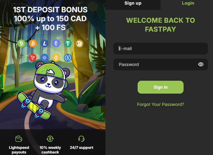 Fastpay Casino Login